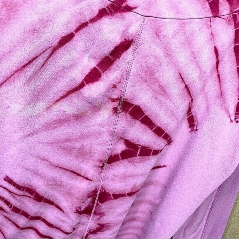 Bloom womens Yoga pink tie dyed athleisure top lg - Picture 5 of 8
